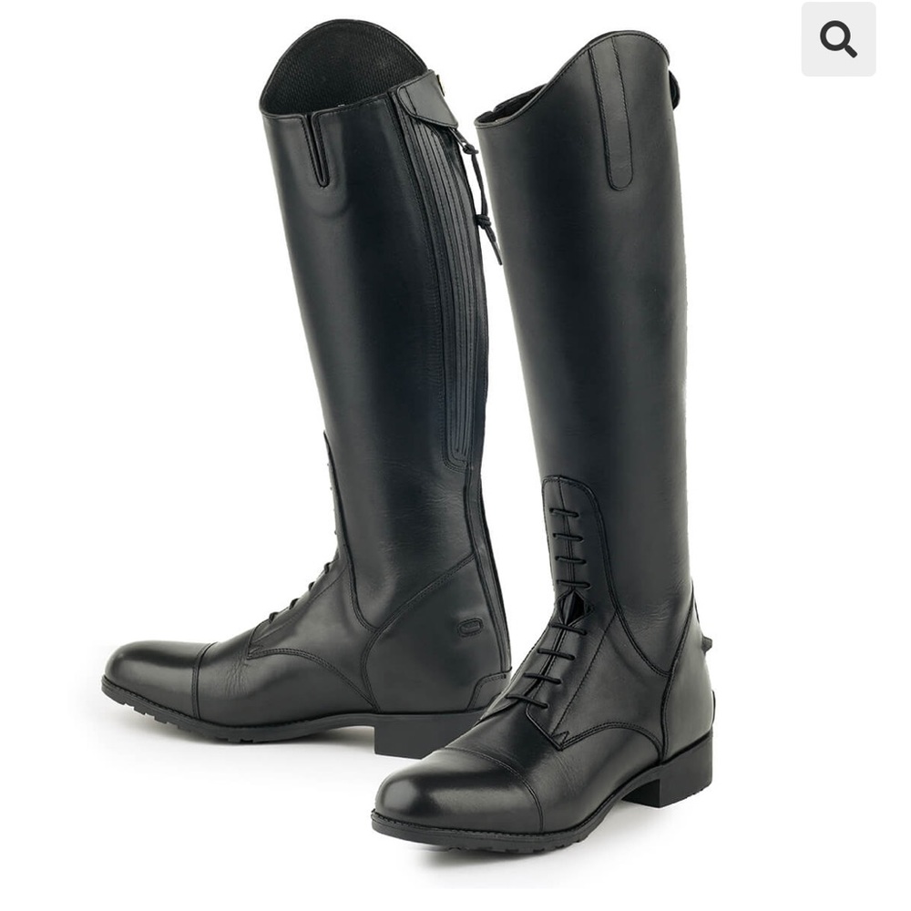 Mountain horse leather riding boots